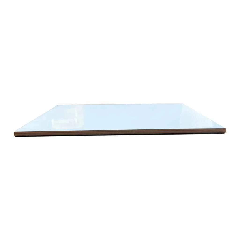 Personalised ceramic tile 300x200mm  - gloss white finish - thickness