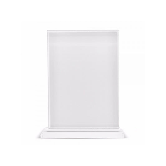 Personalised Glass Crystal Photo Block with Base