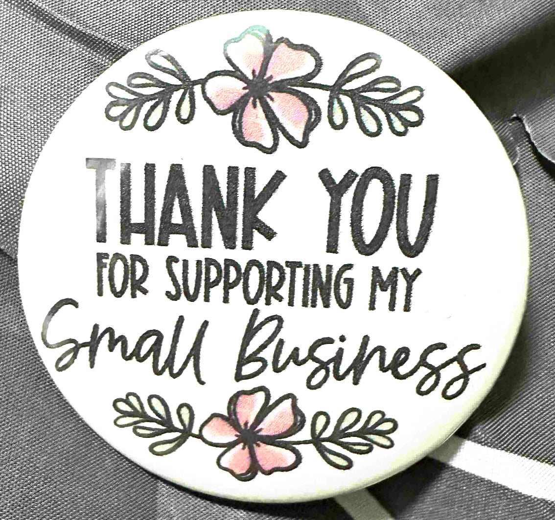 Personalised Pin Badge Button Sample