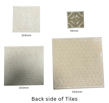 Personalised Square Ceramic Tiles - Sizes
