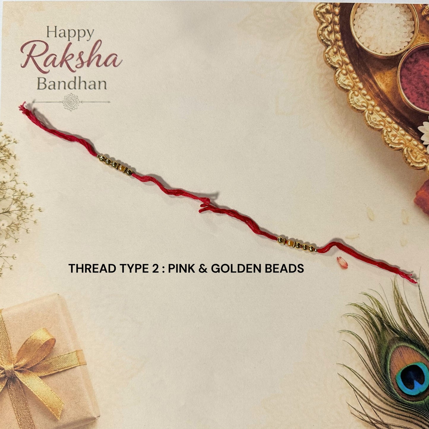 Personalised MDF Rakhi | Custom Bracelet | Free Delivery