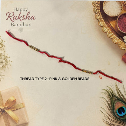 Personalised MDF Rakhi | Custom Bracelet | Free Delivery