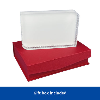 Personalised Glass Crystal Photo Block With Gift Box