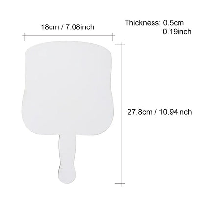 Personalised Paddle Fan Photo Display Measurements