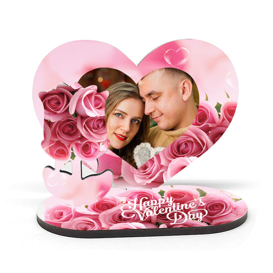 Personalised Heart Shaped Photo Display Sample