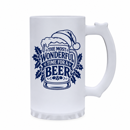 Wonderful Time for a Beer mug mockup with handle on right